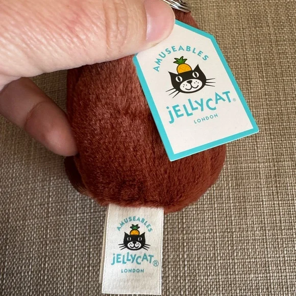 Jellycat Amuseables Coffee Bean Bag Charm - Picture 2 of 4